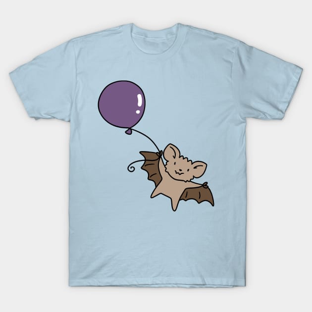 Purple Balloon Bat T-Shirt by saradaboru